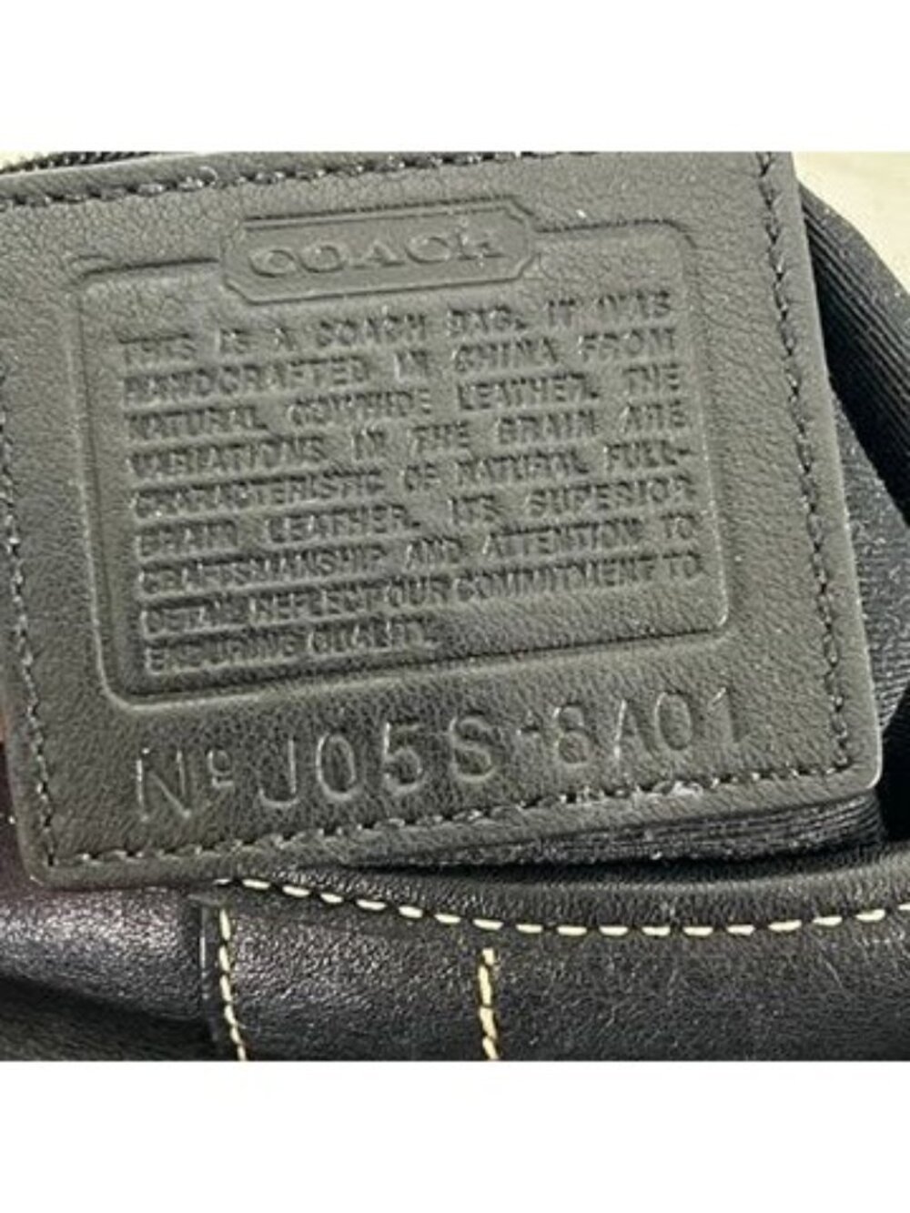 VTG Coach Soho Mini Hobo Black Leather Shoulder Bag Purse Authentic 1310 EUC - Picture 6 of 12